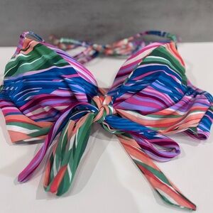 Urban Sea Multi-colored Striped Two Piece Bikini Size Small 90’s Style